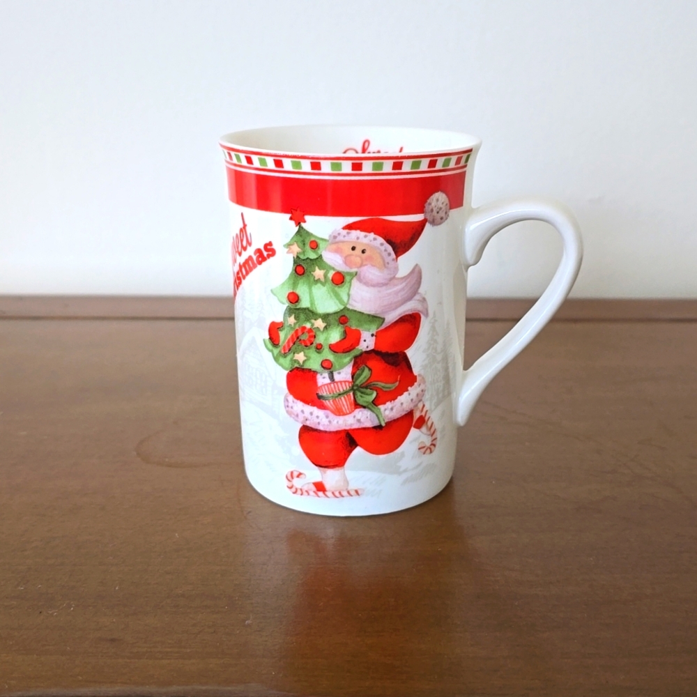 Santa Claus Mug Christmas Mug Holiday Coffee Cup tea Cup 8 Oz